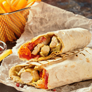 Menu Naan sandwich + Frites et boisson