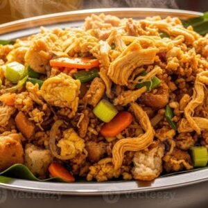 Kothu Roti au poulet