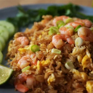 Riz sauté aux crevettes