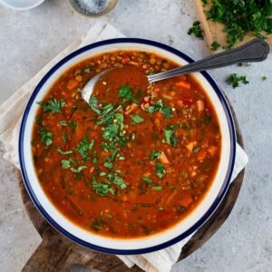 Soupe de lentilles